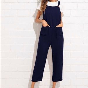 Shein Black Overalls